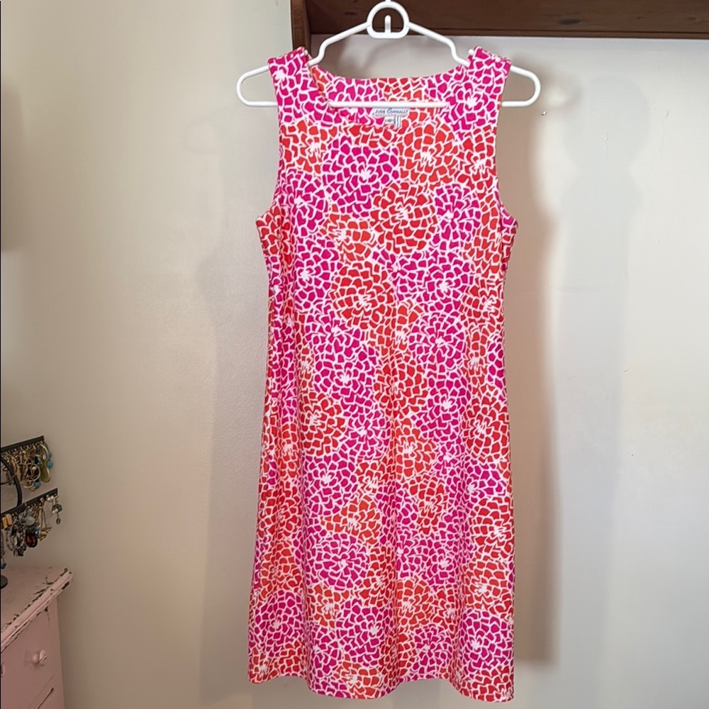 Jude Connally Pink and Orange Sleeveless Sundress